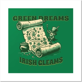 GREEN DREAMS IRISH GLEAMS Posters and Art